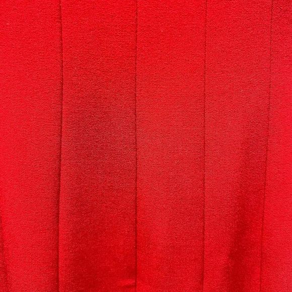 Calvin Klein Womens Shift Dress Red Pleated Scoop Neck Sleeveless Stretch 6 - Picture 4 of 8
